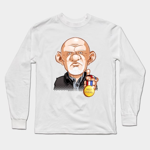 Mike: best grandpa ever Long Sleeve T-Shirt by Albo